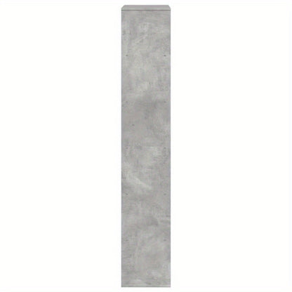 Room Divider 100X33X187.5 Cm Treated Wood Concrete Gray
