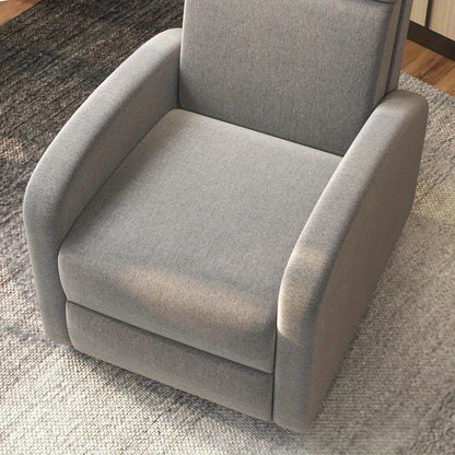 Relaxfauteuil – Schommelstoel – Ligstoel – Fauteuil – Relaxstoel – 160° Verstelbaar – Robuust Metaal-Kunststof Frame – Zacht Gevoerd – Compact Ontwerp – Grijs