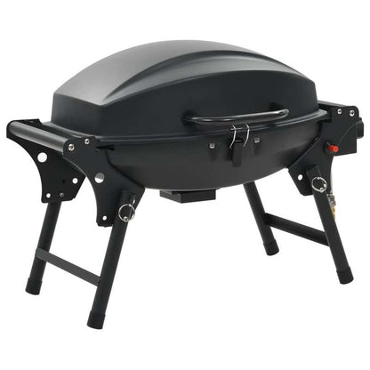 Mobiele Barbecue – Draagbare Grill – Tafelbarbecue – Gasbarbecue – Zwarte Kookplaat – 4,2 kW Brander – Gietijzeren Grillplaat