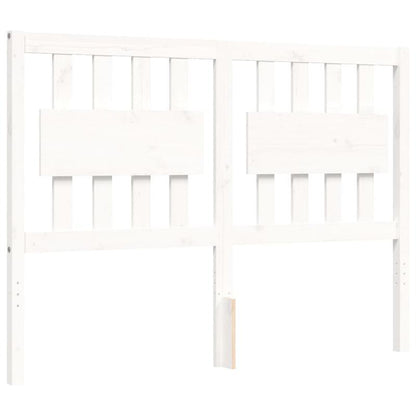Bed Frame Without Mattress White 120x200cm Wood Solid pine Removable and durable