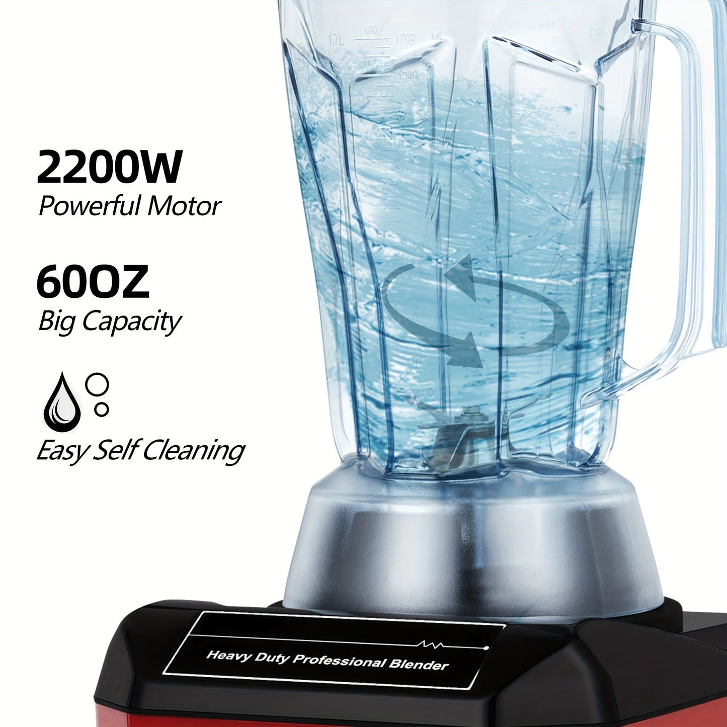 Blender – Smoothiemixer – Sapmaker – Keukenmachine – 2200W Motor – 2 Liter Kan