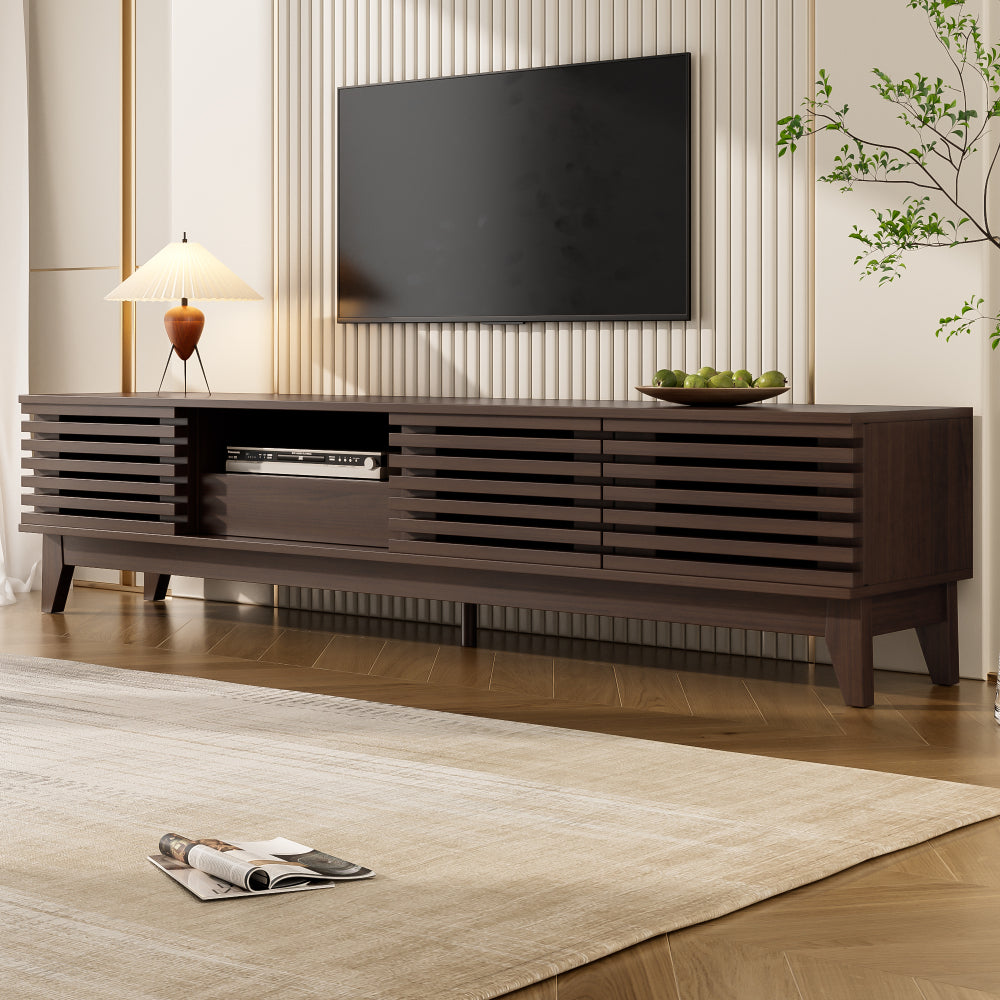 A TV cabinet with one drawer and three doors, TV furniture, TV panels, TV stools, TV cabinets. The unique design, measuring 170cm in width, 35cm in depth and 40cm in height, provides ample space for your TV and other multimed