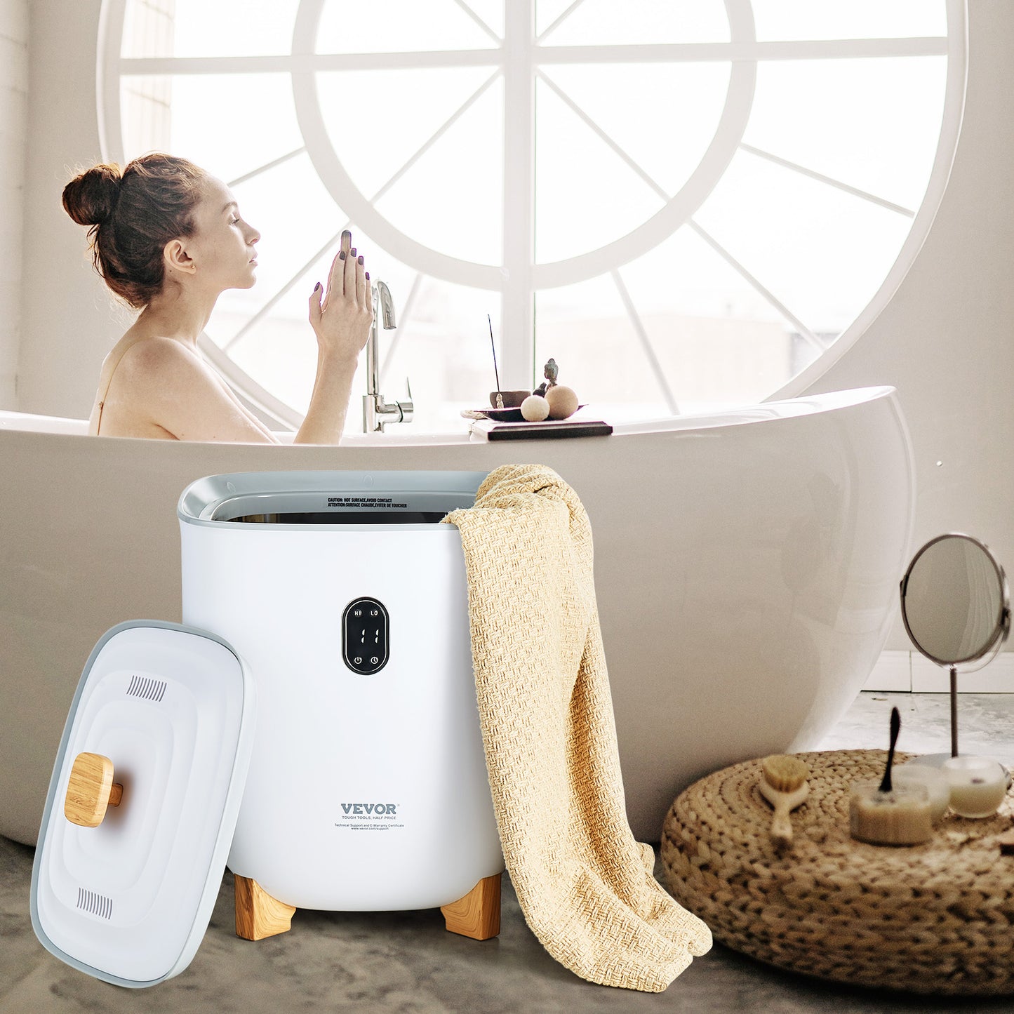 Handdoekverwarmer – Handdoekwarmer – Handdoekstomer – Towel Warmer – Towel Heater – 25 Liter Inhoud – LED Display Met Bodemverwarming