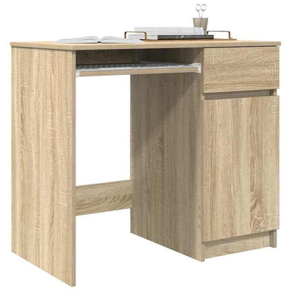 Bureau – Schrijftafel – Computertafel – Werkplek – Kantoormeubel – Sonoma Eiken – Compact 86x49x76 cm – Stevig Spaanplaat