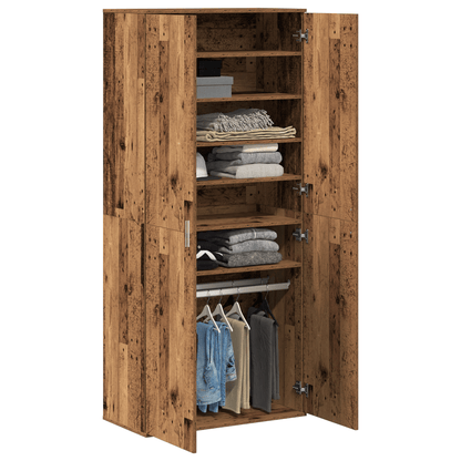 Highboard – Dressoir – Opbergkast – Ladekast – Sideboard – Altholz Spanplatten – Compact 80x39x178 cm – Duurzaam & Stevig