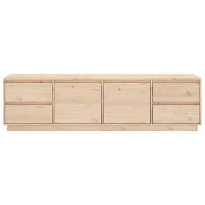 Mid-Century Modern Farmhouse-Style TV Stand for Living Room, Entertainment Center with Ample Storage, Solid Pine Wood, 176x37.5x47.5 cm, Perfect for Kitchen and Living Room