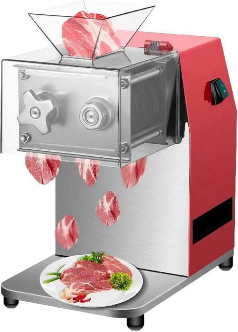 Snijmachine Allessnijder - Snijmachine - Snijmachine vlees - Allessnijder - Vleessnijmachine Voor Thuis - Vleesmolen - 250 kg/u 0- 850W - 1440 r/min - Rood