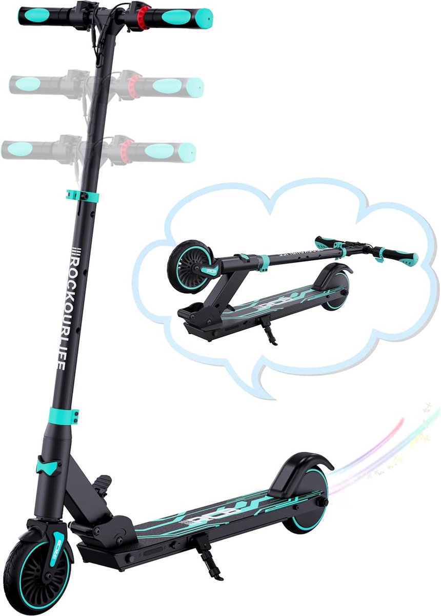Elektrische Step Kinderen - Kinderstep Inklapbaar - 250W - Max 20km/u - 5.5" Wielen - Blauw