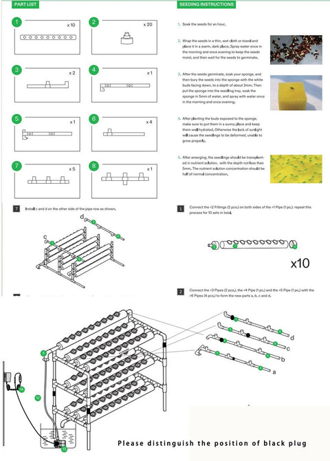 Kweektafel -108 gaten - Kweekbak - Moestuinbak op Poten - kweektafels - Hydrocultuursysteem - Moestuintafel - Optimaliseert Water- en Voedingsbeheer - Gebruiksgemak - Wit