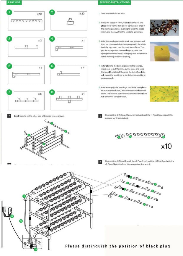 Kweektafel -108 gaten - Kweekbak - Moestuinbak op Poten - kweektafels - Hydrocultuursysteem - Moestuintafel - Optimaliseert Water- en Voedingsbeheer - Gebruiksgemak - Wit