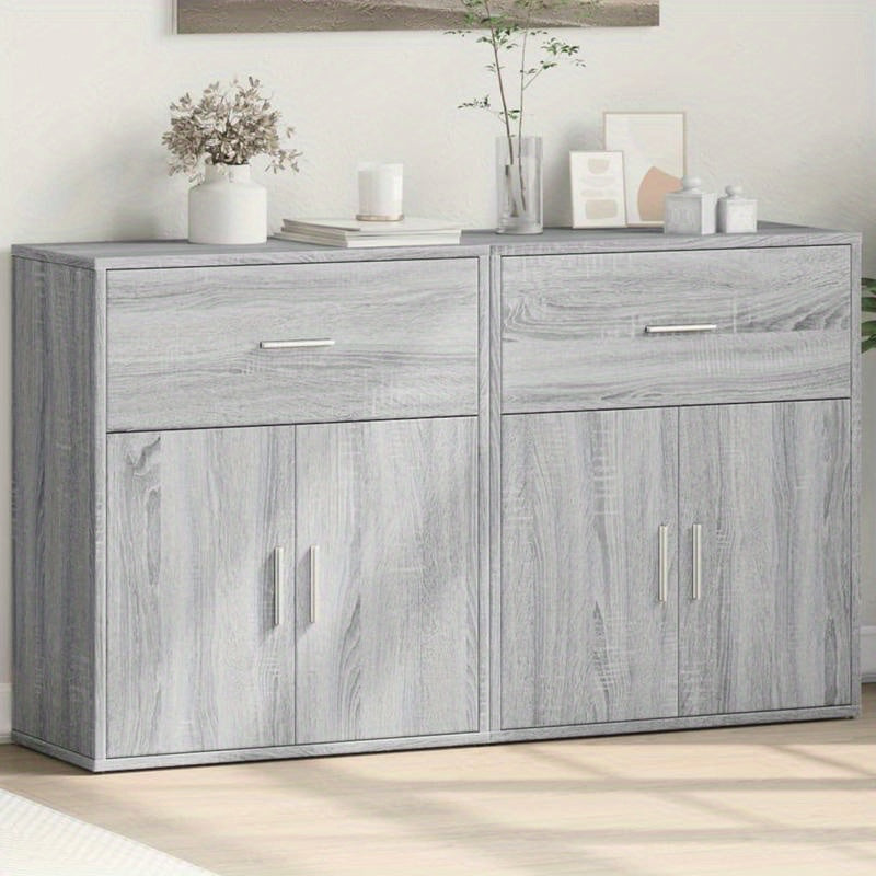 Dressoir – Sideboard – Opbergkast – Ladekast – Kastenmeubel – Grijs Sonoma-Eiken – Duurzaam Houtmateriaal – 60x31x70 cm