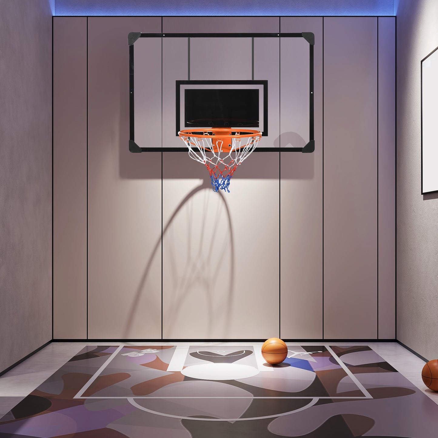 Basketbalring – Basketbalbord – Basketbalset – Basketbaldoel – Basketbalnet – Muurbevestigd – Verstelbare Hoogte – Weerbestendig Stalen Frame