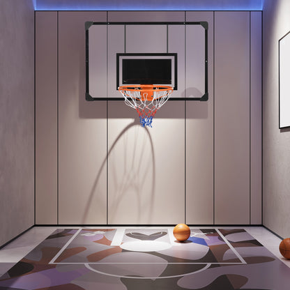 Basketbalring – Basketbalbord – Basketbalset – Basketbaldoel – Basketbalnet – Muurbevestigd – Verstelbare Hoogte – Weerbestendig Stalen Frame
