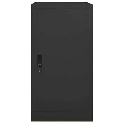 Stalen Opslagkast – Metaalkast – Werkplaatskast – Lockerkast – Opbergkast – Vergrendelbare Deur – Verstelbare Haken – Stevig Anthraciet 53x53x105 cm