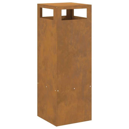 Draagbare Vuurkorf – Vuurschaal – Buitenhaard – Mini Fireplace – Buitenkachel – Compact 35cm – Duurzaam Metalen Design – Bruin
