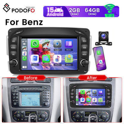 Autoradio – Auto Stereo – Multimedia Speler – Navigatiesysteem – DAB+ Radio – 7 Inch Touchscreen – Android 15 – Wireless CarPlay & Android Auto