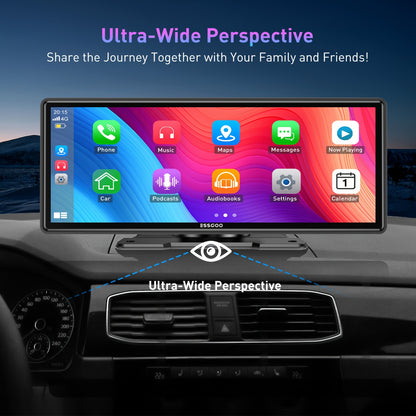 Draadloze Car Player – Auto Multimedia Speler – Android Auto Radio – CarPlay Systeem – 10,26-Inch IPS Touchscreen – Full HD Display – Stemcontrole & Mirror Link