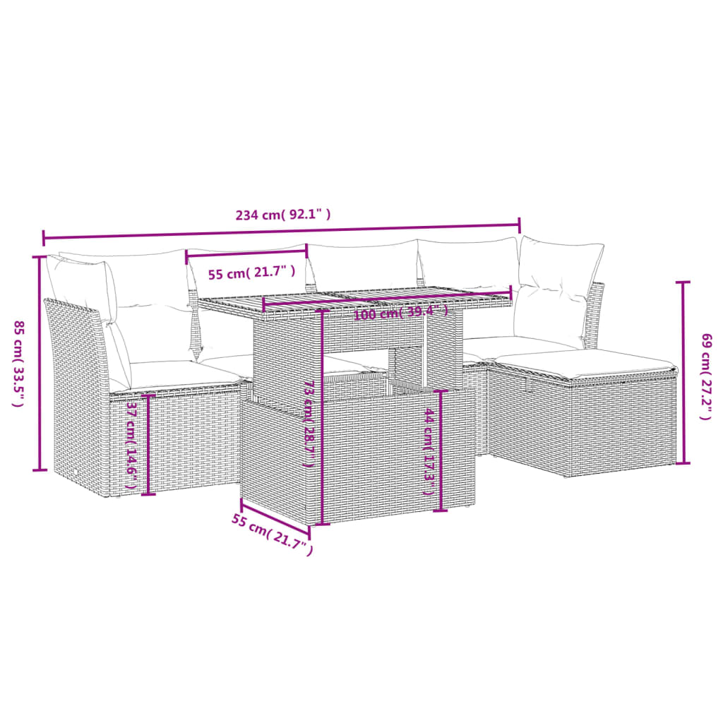 Vidaxl Loungeset Loungesets Tuinset