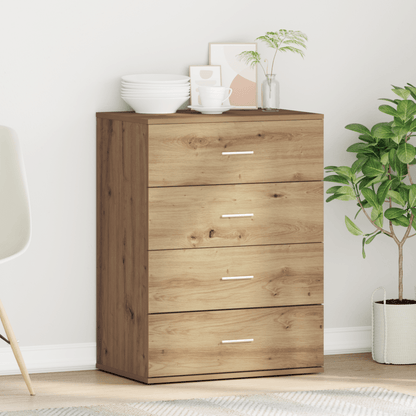 Sideboard Ambachtelijk oak 60 x 39 x 80cm Bewerkt wood Removable storage practical
