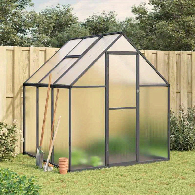 Kas – Kweekkas – Tuinkas – Foliekas – Broeikas – Aluminium Frame – 169x169x195 cm – Antraciet
