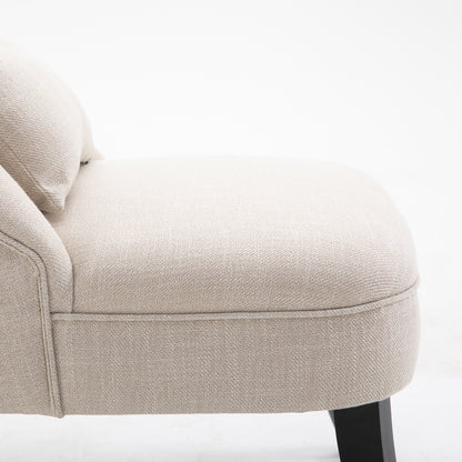 Fauteuil – Relaxstoel – Leunstoel – Zetel – Schommelstoel – Linnen Look Stof – Ergonomisch Comfort Met Dikke Foam Vulling