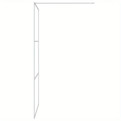 Douchewand – Douchedeur – Douchewand Inloopdouche – Douchepaneel – Zilver – Gehard Veiligheidsglas – 100x195 cm – Eenvoudige Montage