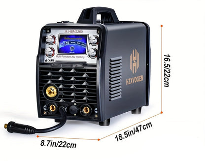 Lasapparaat – Lasmachine – Lasmachine elektrisch – Elektrodelasapparaat – MIG/MAG lasapparaat – 250A vermogen – Groot LCD-display – Dual Voltage 110V/220V – IGBT invertertechnologie – Geschikt voor aluminium, staal en roestvrij staal