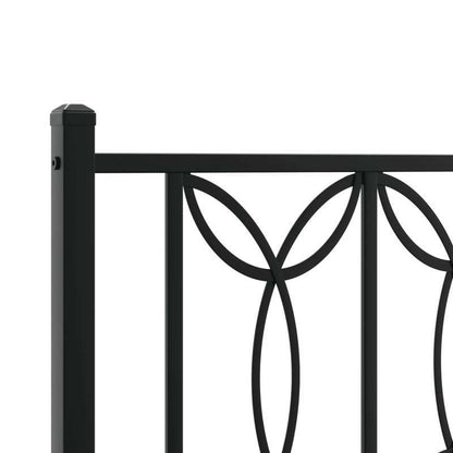Modern Minimalist Bed Frame with Headboard - Heavy-Duty All-Metal Construction, Tool-Free Assembly, Extra Long Legs for Stability - Fits Standard Mattresses - Ideal for Small Spaces & Contemporary Bedrooms - 120x190cm (47x75i