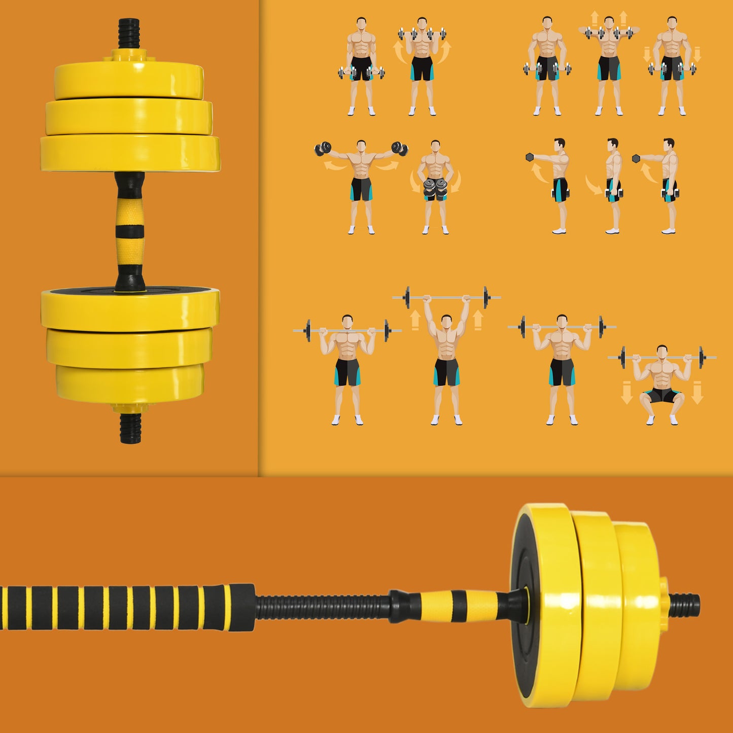 Verstelbare Dumbbell Set – Verstelbare Halter – Krachttraining Set – Gewichtsschijven Set – Thuis Fitness – 25 kg – Ergonomische Grip – Duurzaam Gehard Materiaal