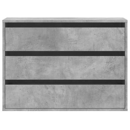 Opbergkast Beton Grijs – Bergkast – Ladekast – Vitrinekast – Opslagmeubel – Houten Constructie – 80x41x58 cm – Vergrendelbare Lades – Vloerstaander