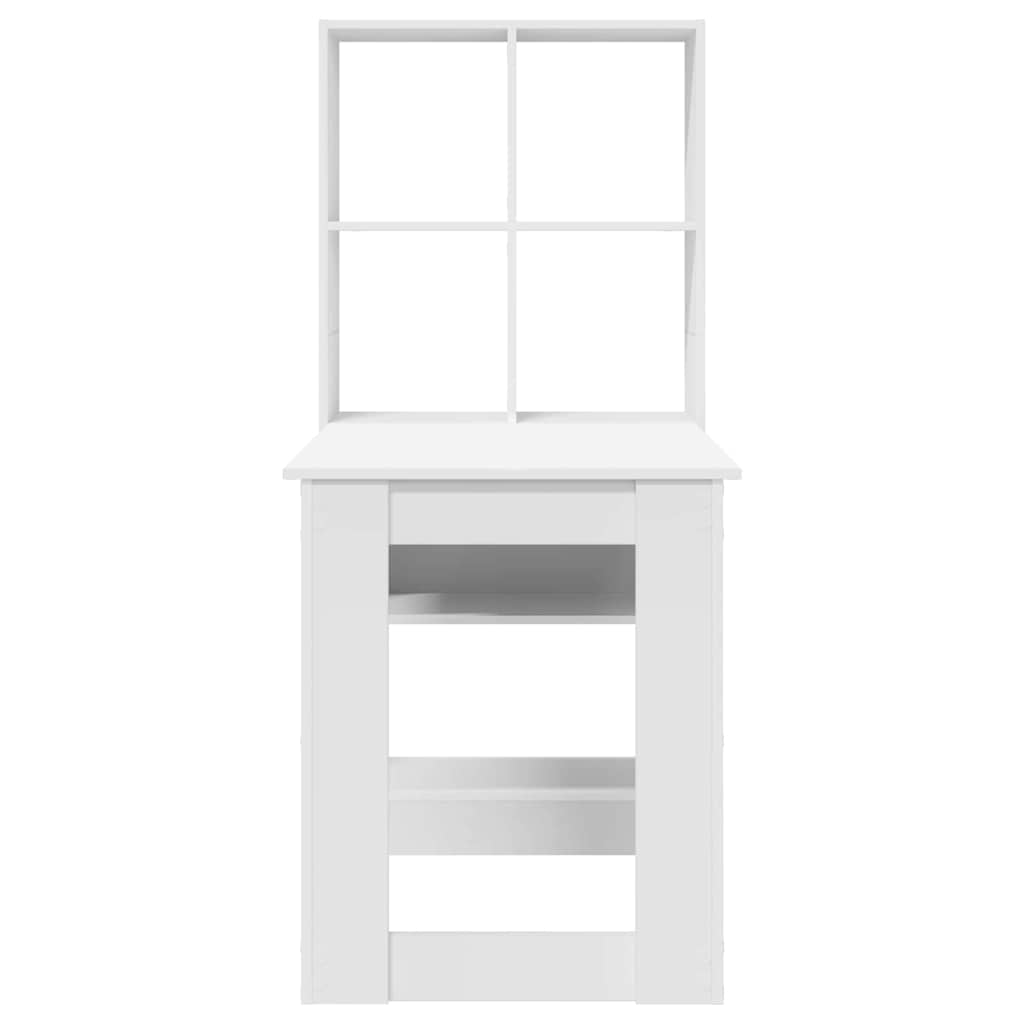 Bureau – Schrijftafel – Werkplek – Computerbureau – Bureau Wit – Krasbestendig Hout – Ingebouwde Opbergruimte