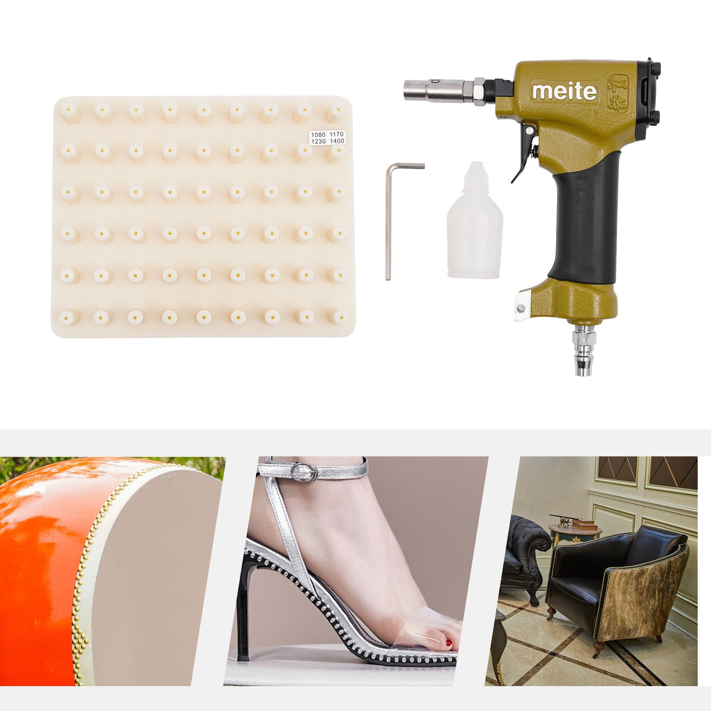 Pneumatische Nietmachine – Nietpistool – Tackergun – Klusapparaat – Meubelmaker Gereedschap – Aluminiumlegering – Hoog Nietcapaciteit 54 Nieten – Lichtgewicht Compact Design