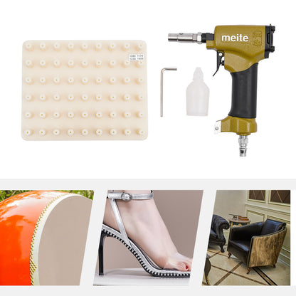 Pneumatische Nietmachine – Nietpistool – Tackergun – Klusapparaat – Meubelmaker Gereedschap – Aluminiumlegering – Hoog Nietcapaciteit 54 Nieten – Lichtgewicht Compact Design