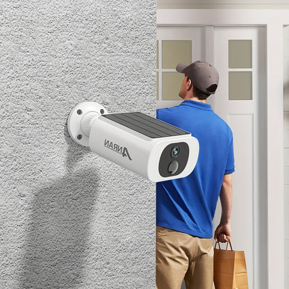 Draadloze Buitencamera – Beveiligingscamera – Surveillance Camera – Wifi Camera – Zonnepaneel Camera – 1296p HD Resolutie – PIR Bewegingssensor Met Menselijke Detectie