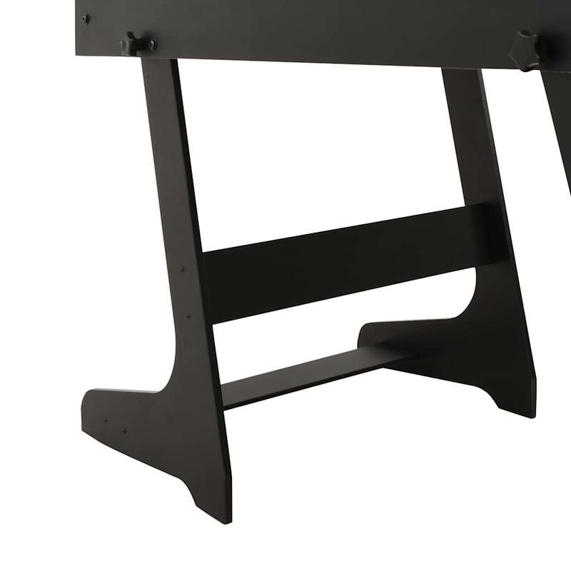 Biljarttafel – Pooltafel – Tafelbiljart – Biljardtafel – Opvouwbare Balilla – Aluminium Frame – Compact 121x61x80 cm – Zwart Design