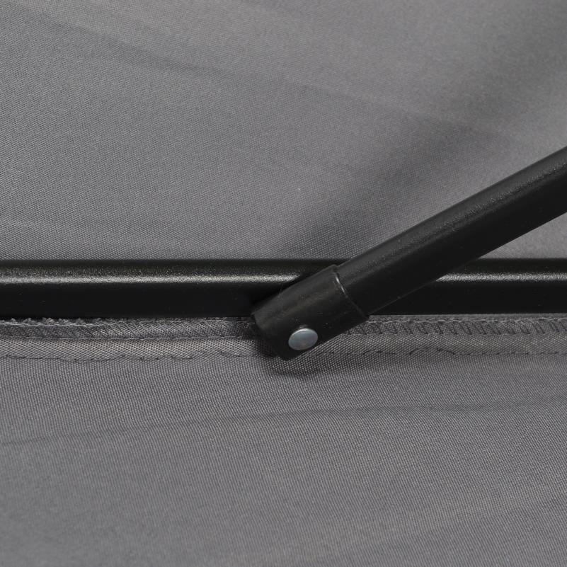 Parasol – Zeshoekige Parasol – Tuinparasol – Balkonparasol – Terrasparasol – Extra Lang 196 cm – 360° Draaibaar met Kantelbare Sluiting