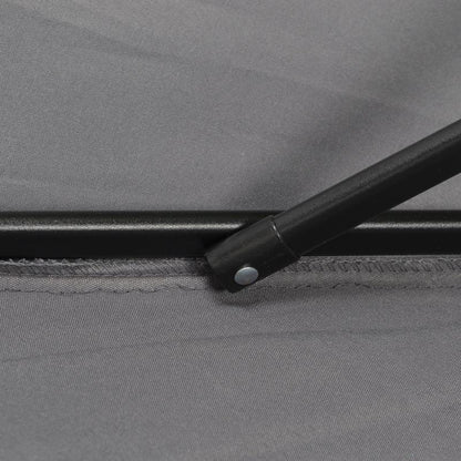 Parasol – Zeshoekige Parasol – Tuinparasol – Balkonparasol – Terrasparasol – Extra Lang 196 cm – 360° Draaibaar met Kantelbare Sluiting