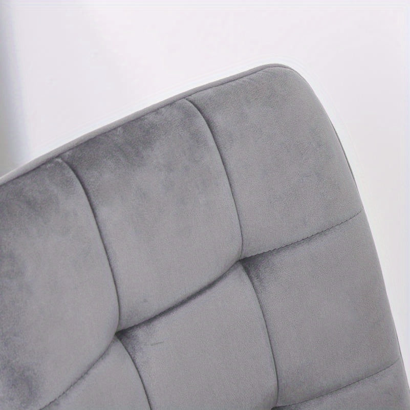 Eetkamerstoel – Stoel – Kuipstoel – Keukenstoel – Woonkamerstoel – Gestoffeerd Comfort – Stevig Metalen Onderstel – Set van 2 – 45x63x90 cm – Moderne Retro Stijl