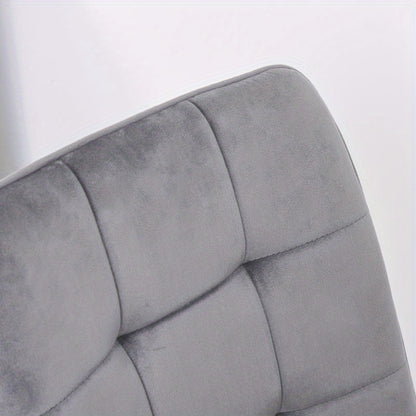 Eetkamerstoel – Stoel – Kuipstoel – Keukenstoel – Woonkamerstoel – Gestoffeerd Comfort – Stevig Metalen Onderstel – Set van 2 – 45x63x90 cm – Moderne Retro Stijl