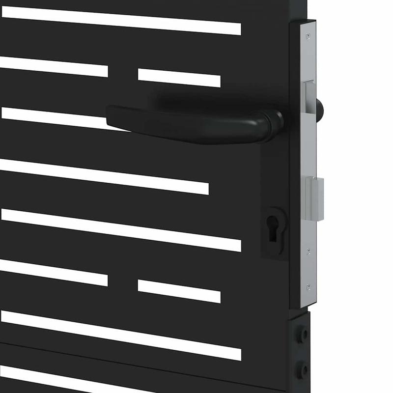 Poort – Tuinpoort – Schuttingdeur – Tuinschutting – Hekwerk – Metaal – Cortenstaal Vierkant – 85x100 cm – Duurzaam – Weerbestendig
