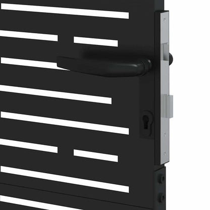Poort – Tuinpoort – Schuttingdeur – Tuinschutting – Hekwerk – Metaal – Cortenstaal Vierkant – 85x100 cm – Duurzaam – Weerbestendig