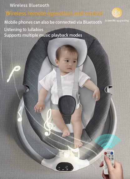 Elektrische Wipstoel - Wipstoel - Babystoel - Baby Swing - Schommelstoel - Elektrisch - Afstandsbediening - Bluetooth voor muziek - Roze