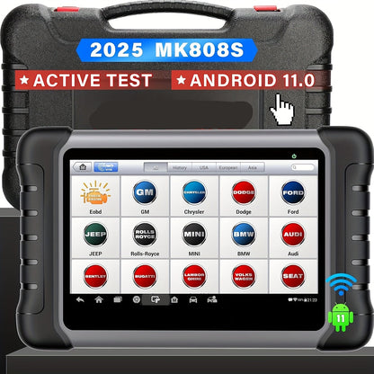 Autodiagnoseapparaat – Autoscanner – Diagnose Tool – Foutcode Lezer – OBD2 Scanner – 28+ Servicefuncties – Bidirectionele Testfunctie – Android 11 Systeem