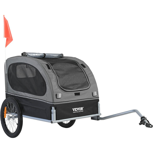 Hondenfietskar – Hondenkar – Fietsaanhanger Hond – Huisdier Fietsmand – Dierenwagen – Stevig Carbonstaal Frame – Inklapbaar Met Quick Release Wielen