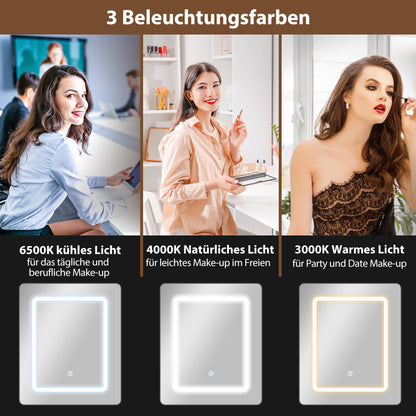 Make-up Tafel – Kaptafel – Make-up Bureau – Schminktafel – Vanity Tafel – Compact Ontwerp – LED-verlichting Met Spiegel