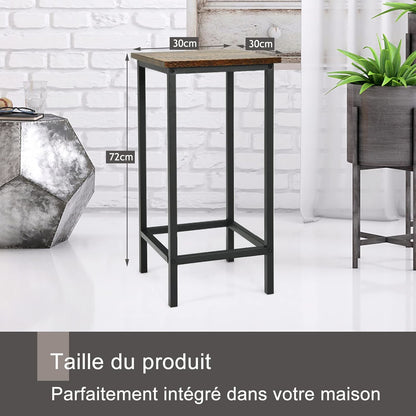 Barkrukken – Barkruk Set – Barstoelen – Hoge Stoelen – Industriële Barkrukken – Vintage Industrieel Design – Stevig Met Voetsteun – Max Belastbaar 150 KG