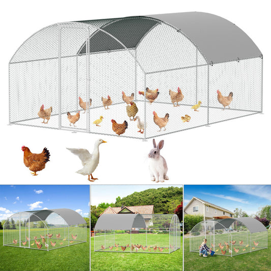 Tuinhuis – Motorfiets Schuur – Fietsenhok – Buitenshuis Opslag – Tijdelijke Opslagschuur – 241x244x217 cm – Waterdicht en UV-bestendig – Gegalvaniseerd Stalen Frame