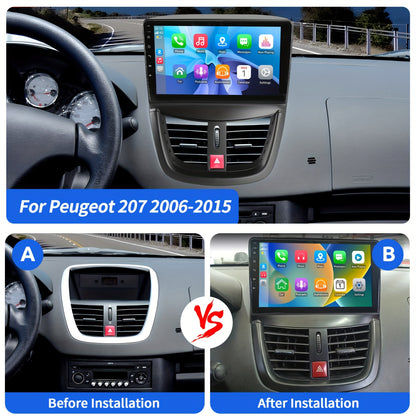 Android 14 Autoradio – Multimediasysteem – Auto Stereo – Navigatiesysteem – Touchscreen Radio – Met Camera – 9 Inch IPS HD Scherm – Draadloze CarPlay & Android Auto
