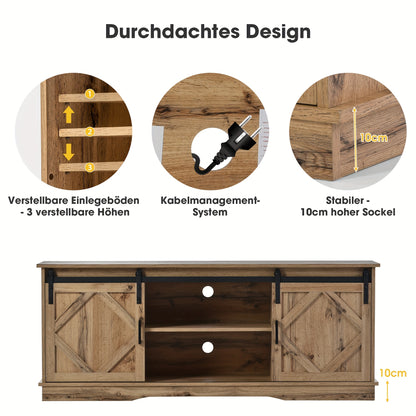 Dressoir – Ladekast – Opbergkast – Buffetkast – Hoekkast – Hardhout Met Rattan Deuren – 2 Lades – Met Metalen Handgrepen
