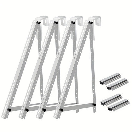 Verstelbare Zonnepaneel Montageset – Zonnepaneel Beugel – Zonnepaneel Frame – Zonnepaneel Steun – Solar Montagebeugel – 114-118 cm Breed – Verstelbare 0-90° Hoek